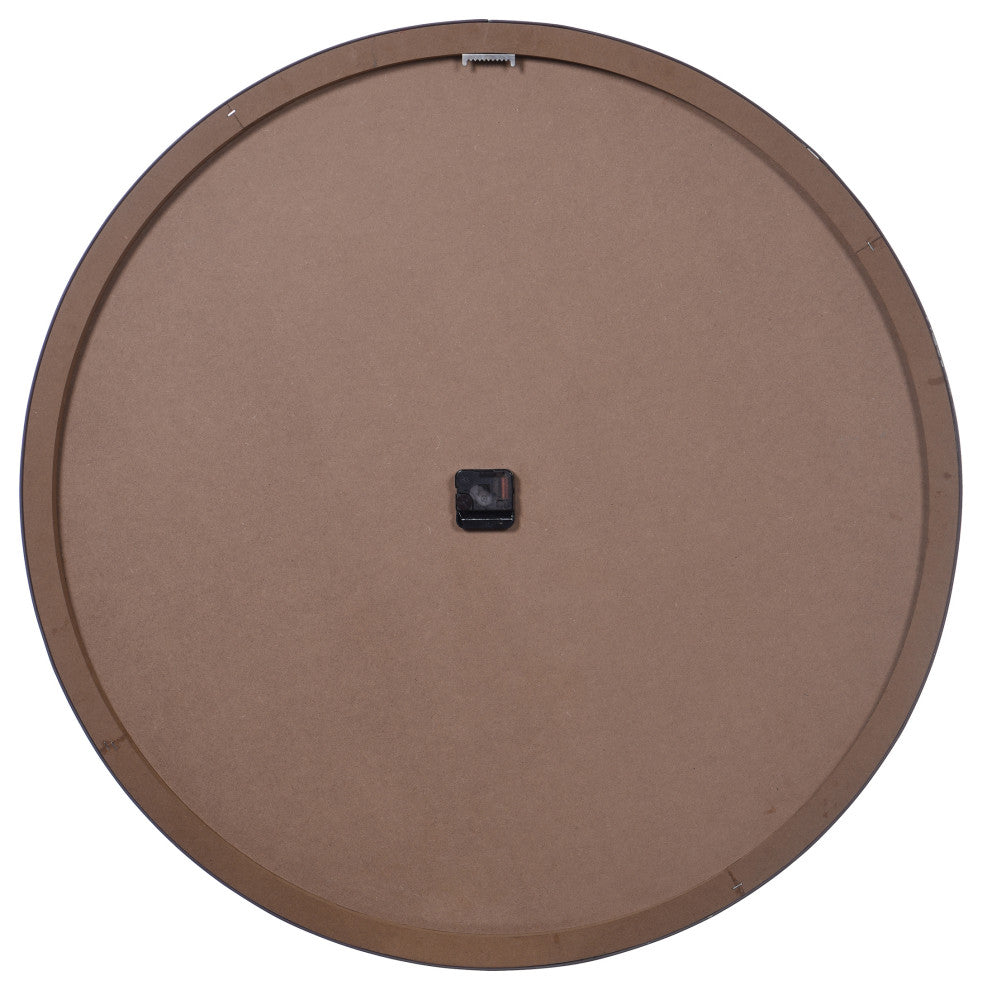 Mina Metal and Wood Wall Clock