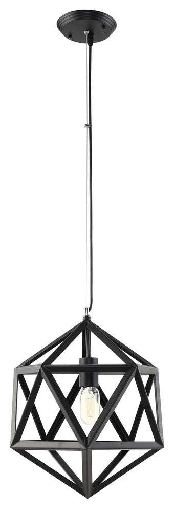 Modern Urban Contemporary Chandelier , Black Steel