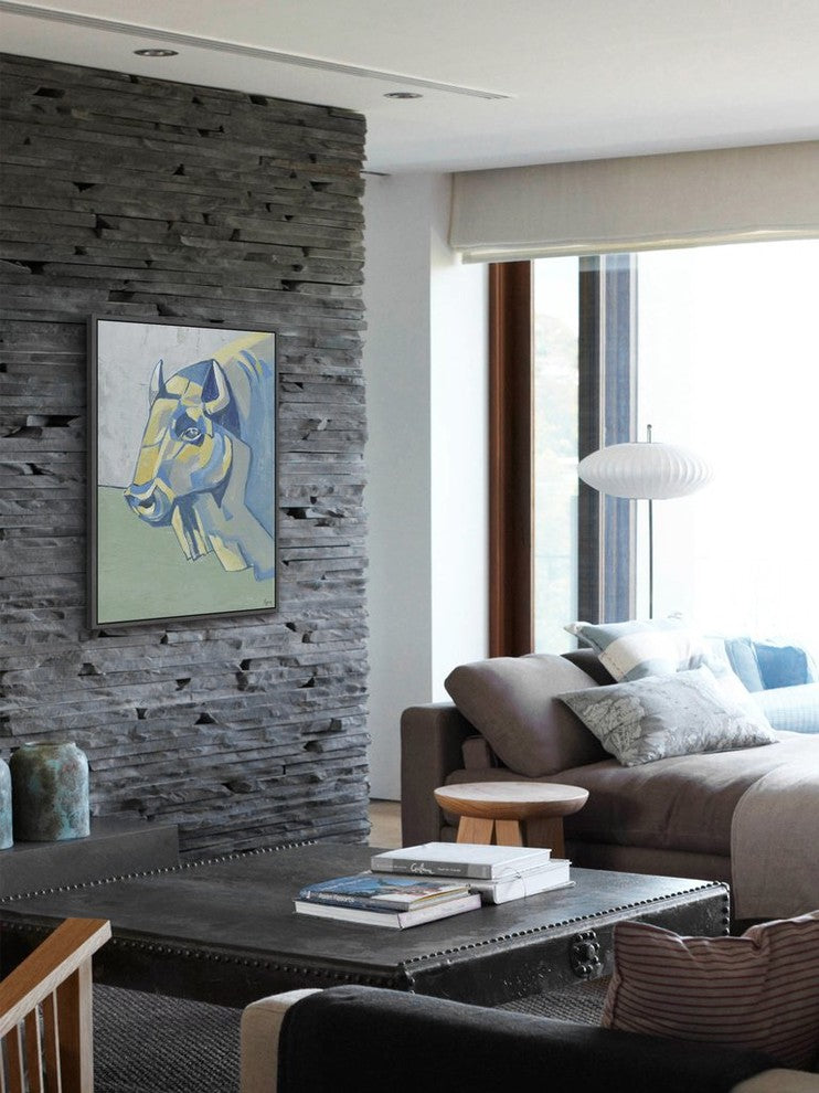 "On a Mission" Floater Framed Painting Print on Canvas, 30"x45"