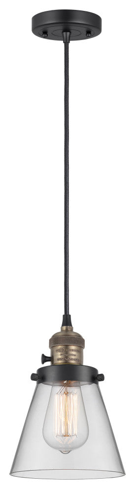INNOVATIONS 201CSW-BAB-G62 1-Light Mini Pendant Black Antique Brass