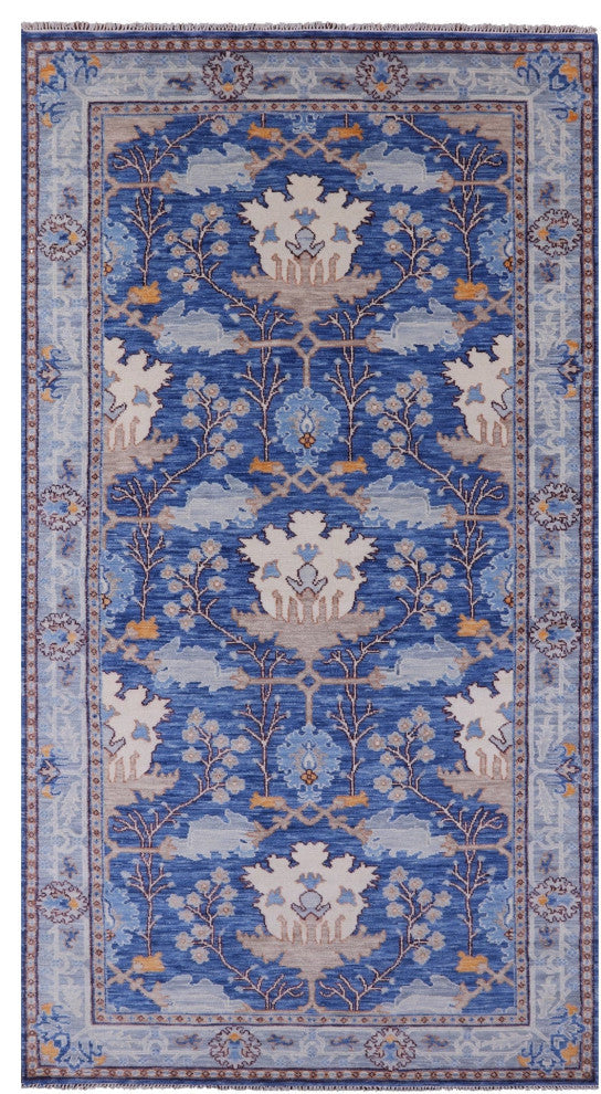 6' 11" X 13' 10" Turkish Oushak Handmade Wool Rug - Q13649