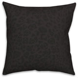 Black Cat Print 18x18 Indoor/Outdoor Pillow
