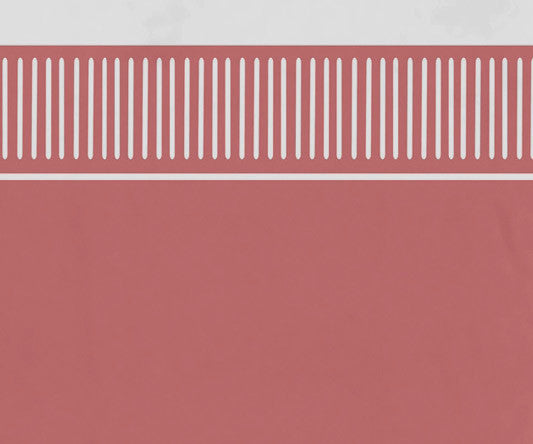 30x60" Dashing Stripe, Stripe Print Beach Towel, Coral