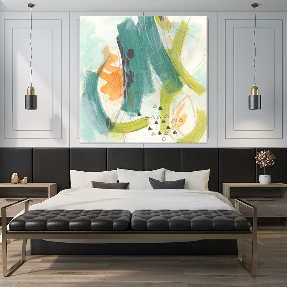"Skipping Stones II" Fine Art Giant Canvas Print, 72"x72"