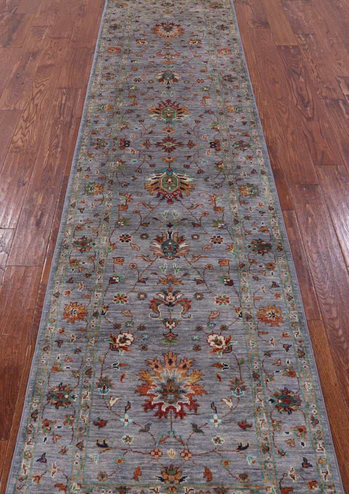 2' 8" X 9' 10" Handmade Persian Tabriz Wool Runner Rug - Q12583