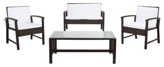 Safavieh Krissy Living Set, Brown/White
