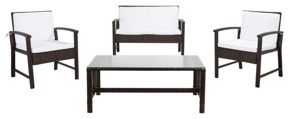 Safavieh Krissy Living Set, Brown/White