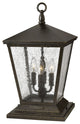 Hinkley Trellis Medium Pier Mount Lantern, Regency Bronze