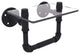 Pipeline Toilet Tissue Holder with Glass Shelf, Matte Black