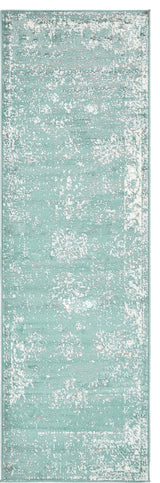 Unique Loom Turquoise Casino Sofia 2'x6'7" Runner Rug