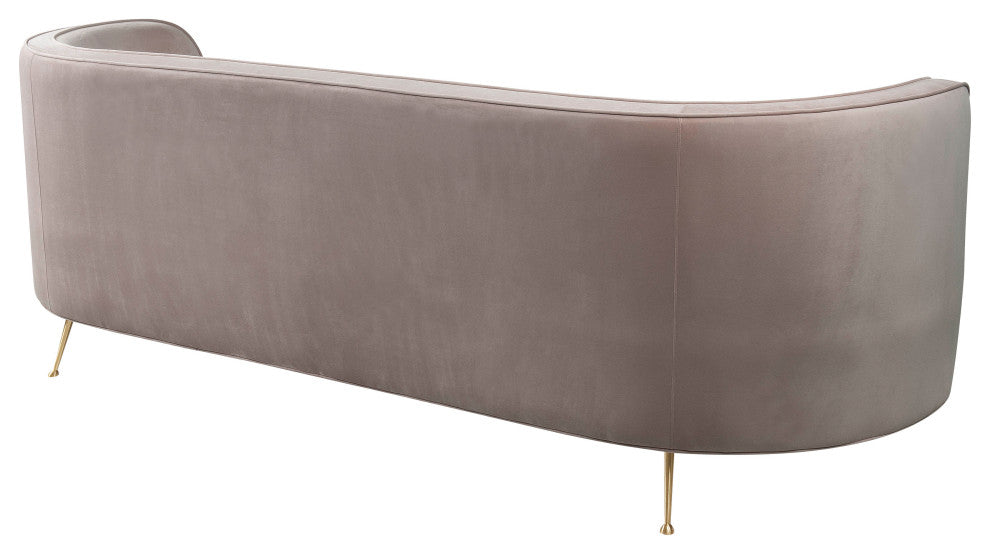 Flare Blush Velvet Sofa
