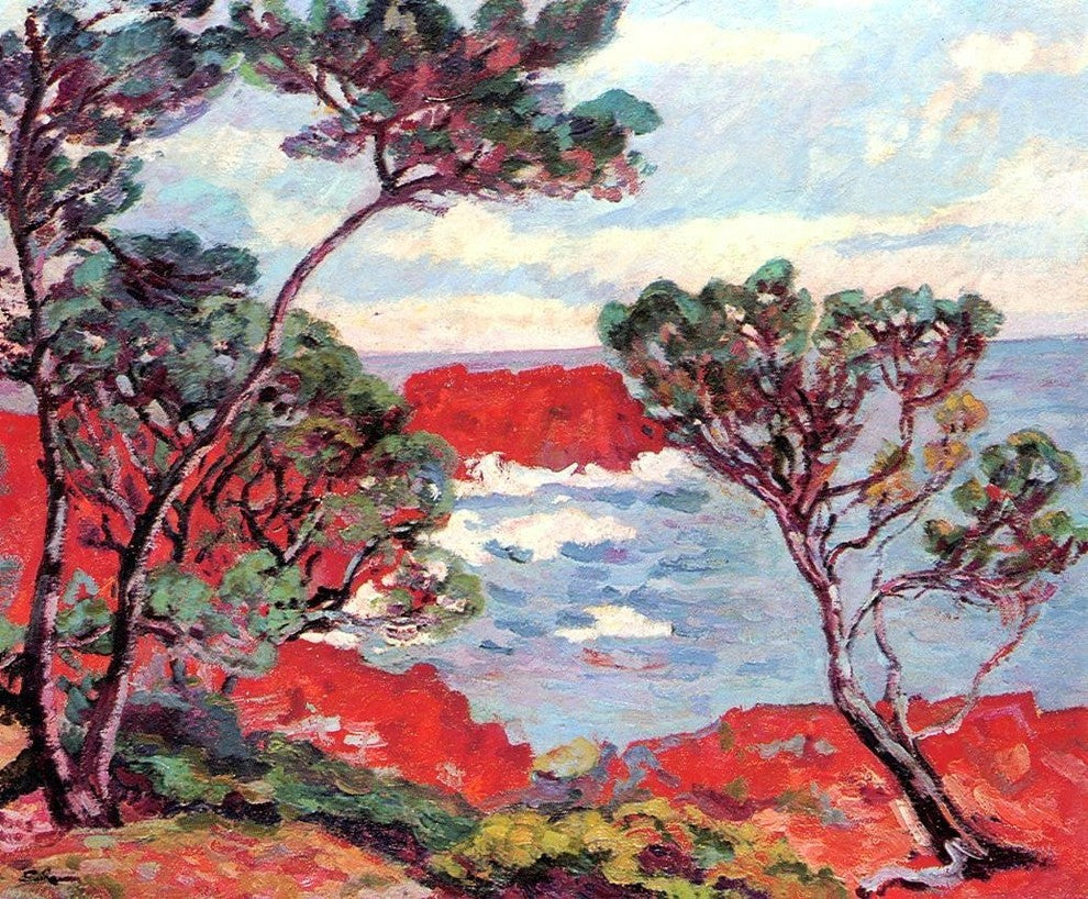 Armand Guillaumin Red Rocks, 20"x25" Wall Decal Print