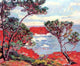 Armand Guillaumin Red Rocks, 20"x25" Wall Decal Print