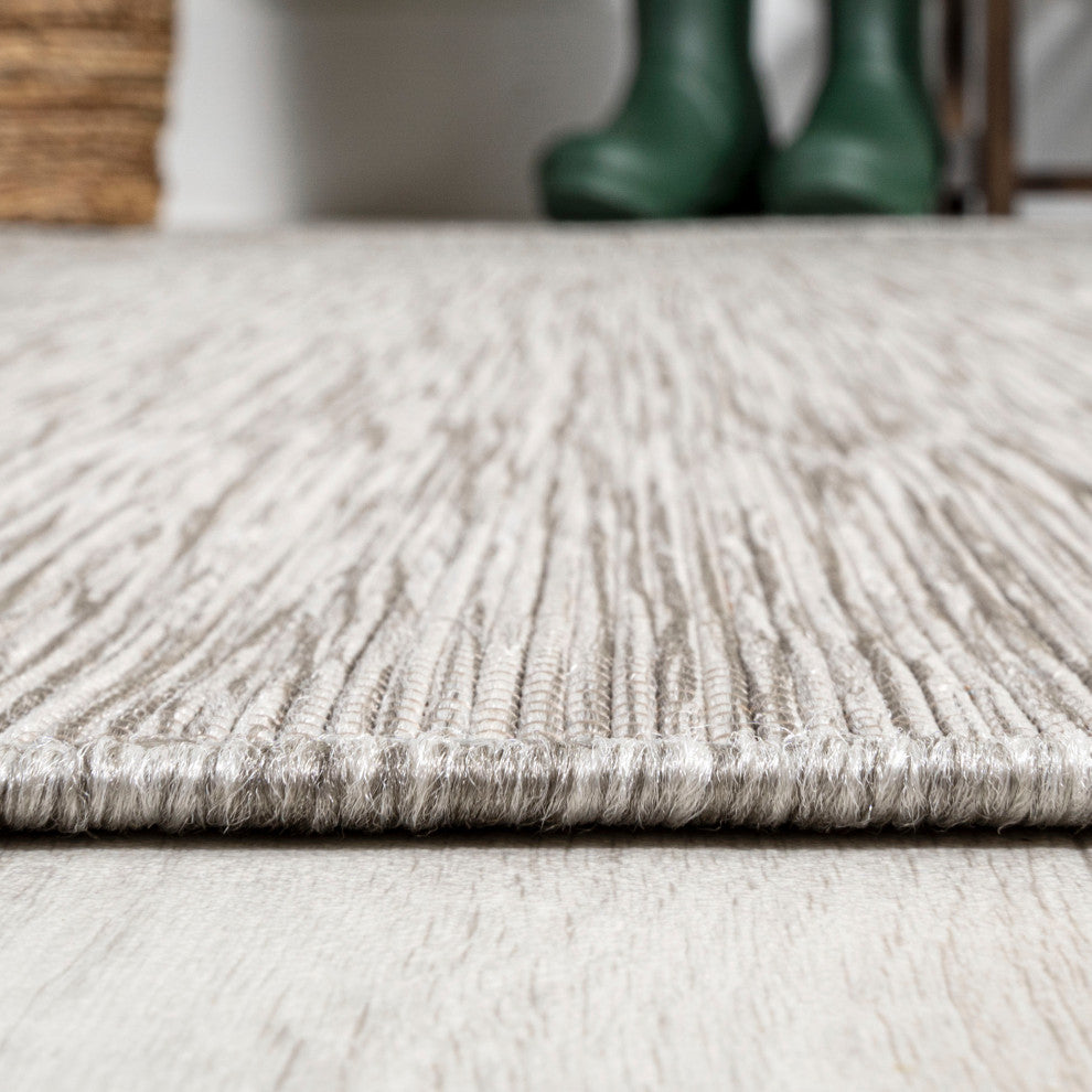Ethan Modern Flatweave Solid, Light Gray, 9 X 12