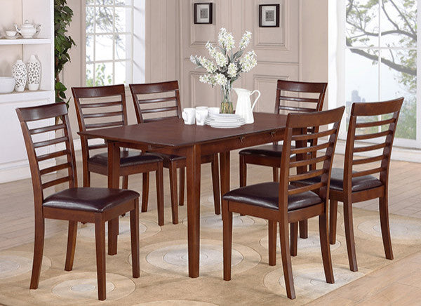 7 Pc Small Kitchen Table Set - Small Table With 6 Kitchen Chairs