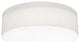 Anton 15'' Flush Mount, Linen White Shade
