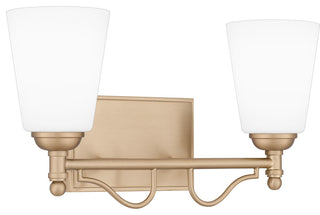 Quoizel ESR8616 Esther 2 Light 16"W Vanity Light - Bronze Gold