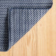 Dash & Albert Herringbone Indigo/White Handwoven Indoor/Outdoor Rug, 9' x 12'