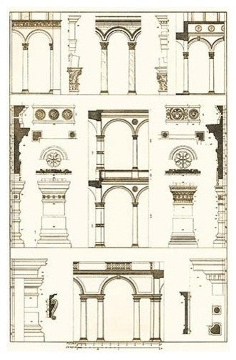 Arcades of the Renaissance - Canvas Poster 20" x 30"