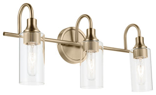 23" 3-Light Vanity Light With Clear Glass