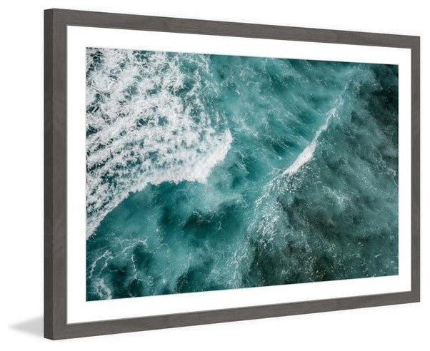 "Ocean Waves" Framed Painting Print, 30"x20"