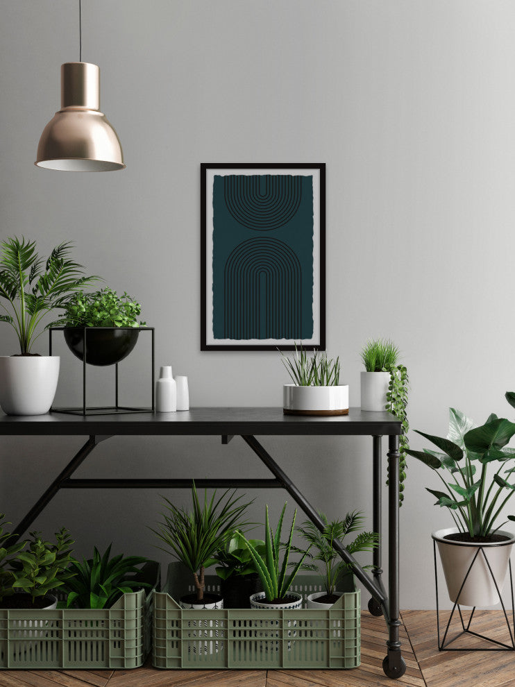 "Opposite Tracks" Framed Painting Print, 16x24