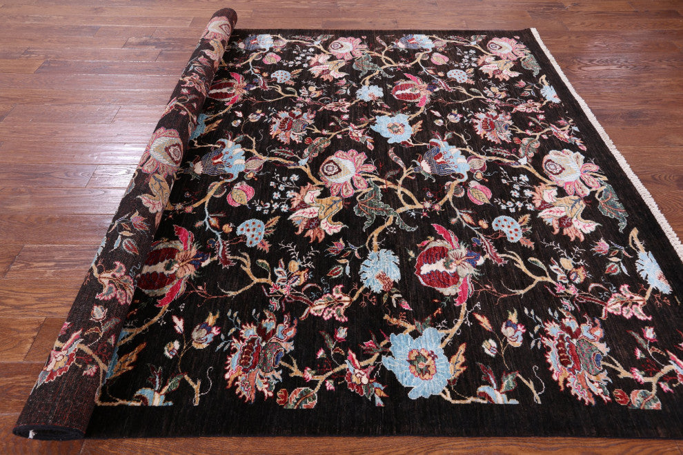 Persian Tabriz Hand-Knotted Wool Rug 6' 9" X 9' 10" - Q12749