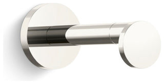 One Toilet Paper Holder, Nickel Silver