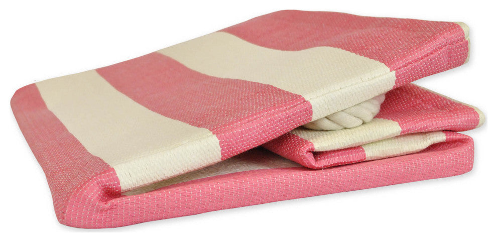 Paper Bin Stripe Pink Rectangle Medium 15"x10"x12"