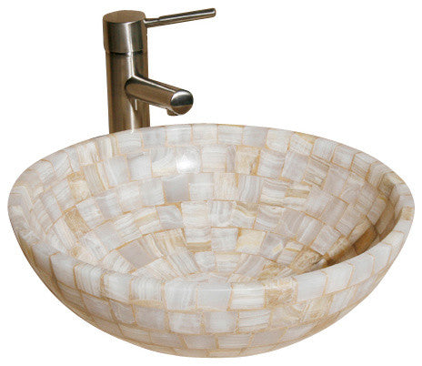 L-VMR-SR-16W Polished #12 Vessel Sink