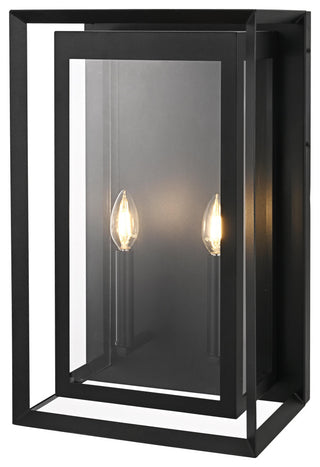 Home Living 12" Outdoor Wall Sconce, Black