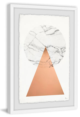 "Marble Effect II" Framed Painting Print, 24"x36"