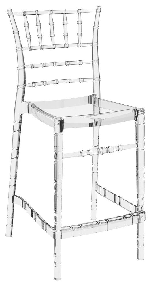 Compamia Elle Chiavari Counter Stools, Set of 2, Clear