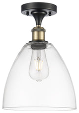 Innovations 516-1C-BAB-GBD-92 1 Light Semi-Flush Mount, Black Antique Brass