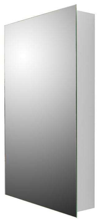 Euroline Medicine Cabinet, 18"x42", Polished Edge, Surface Mounted