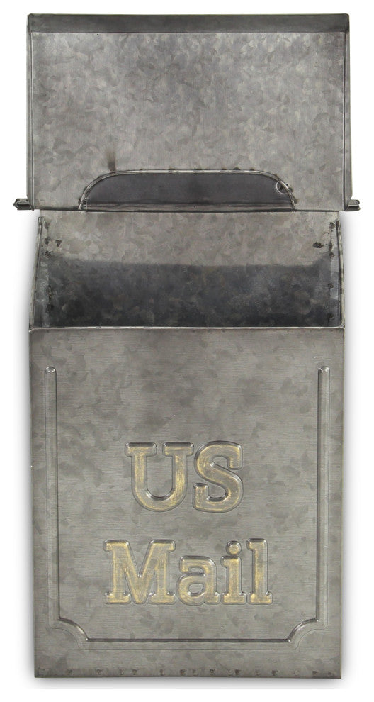 Wiselle Glossy Galvanized Mail Box
