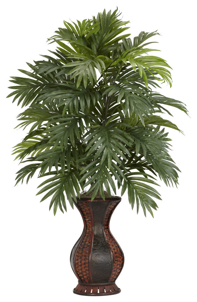 Areca Palm With Urn Silk Plant