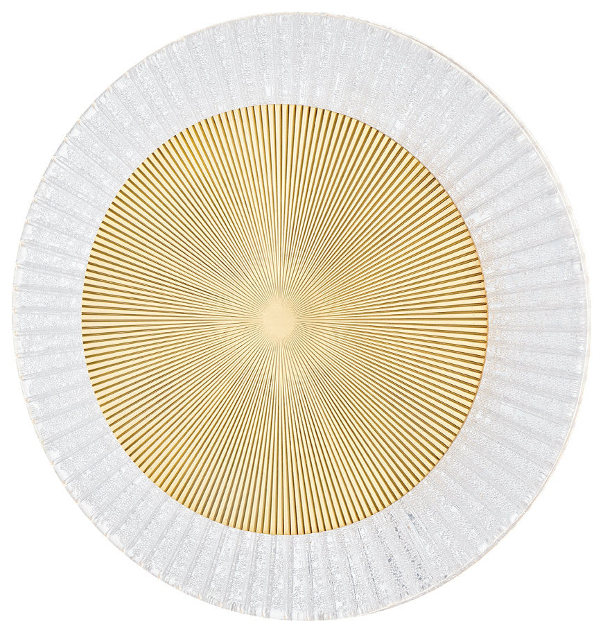 Corbett Lighting 328-16 Topaz 16"W LED Flush Mount Ceiling - Vintage Polished