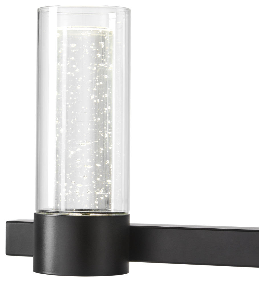Victory 12 Light Dimmable Crystal Chandelier, Matte Black