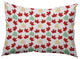 Lots of Leaves Accent Pillow, Dark Red, 14"x20"