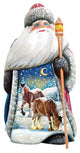 Winter Horsey, Woodcarved Figurine
