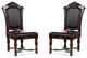Furniture of America Exa Wood Padded Side Chair in Brown Cherry (Set of 2)