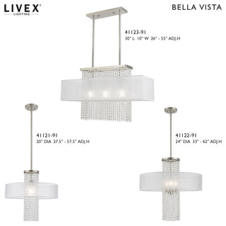 Livex Lighting Brushed Nickel 1-Light Ceiling Mount