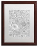 Hello Angel 'Paisley Floral' Art, Wood Frame, White Mat, 20x16