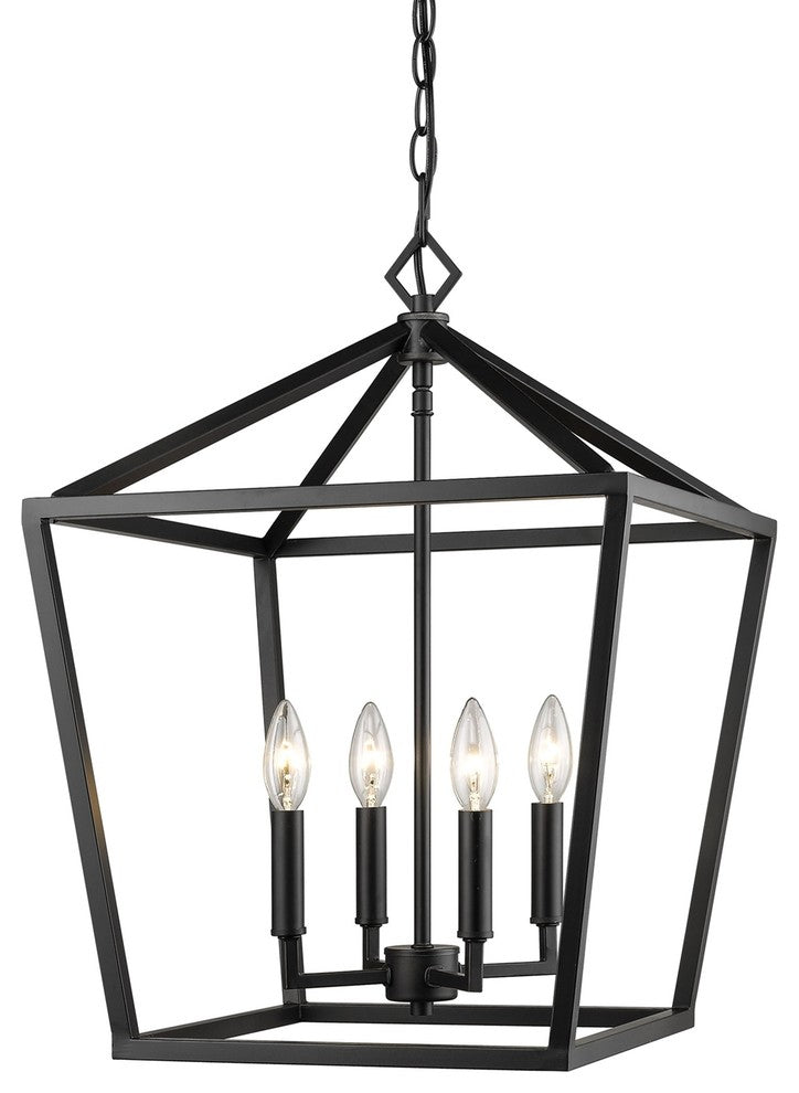 Millennium Lighting Corona Pendant, Matte Black