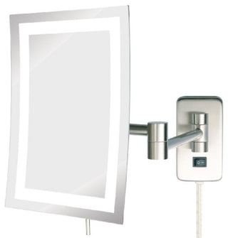 Jerdon JRT710NL 6.5-Inch by 9-Inch LED Lighted Wall Mount Rectangular Mirror