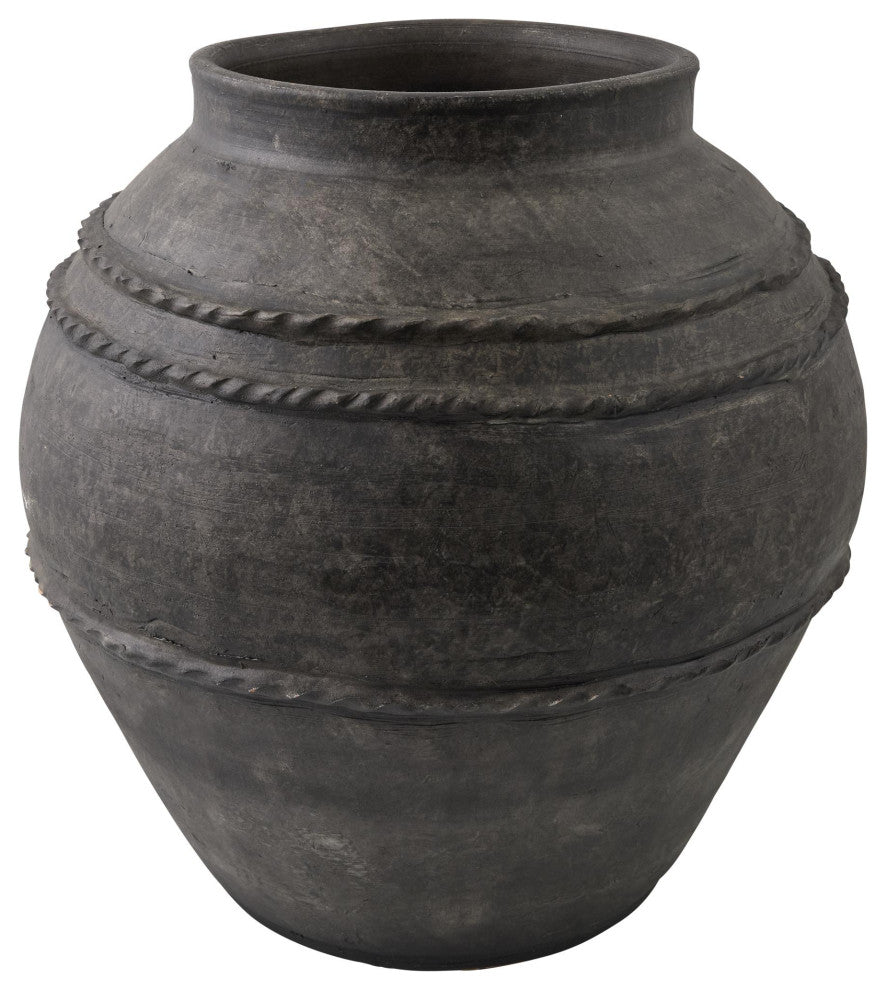 Galey Alix x Livabliss Stevi GAVI-001 Vase, Gray, 15"H x 15"W x 15"D