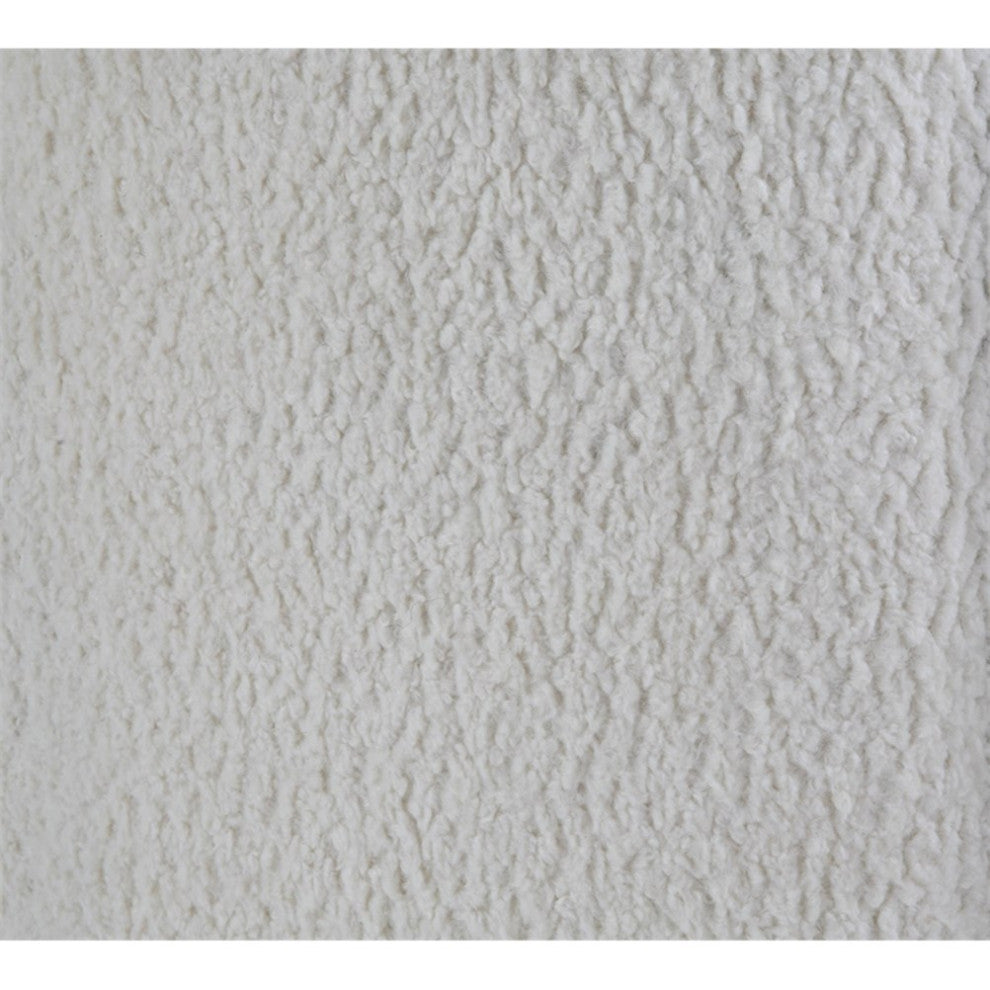Lv00229 Sofa, White Teddy Sherpa Osmash