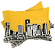 Deny Designs Bird Ave Houston Yellow Pillow Shams, King