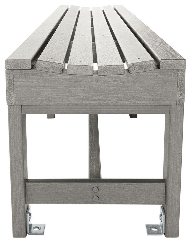 Sequoia Weldon 4' Backless Picnic Bench, Harbor Gray